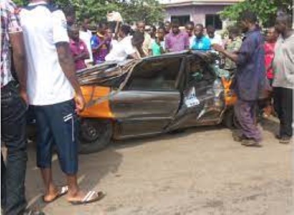 Three dead, 2 in critical condition after gory accident at Techiman